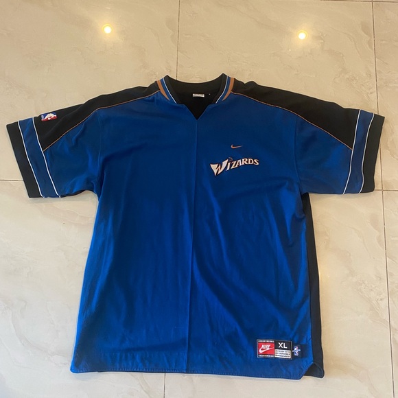 Vintage Authentic NBA Warm Up Shirt, Wizards - Picture 1 of 5